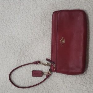 Real leather vintage Coach wristlet
